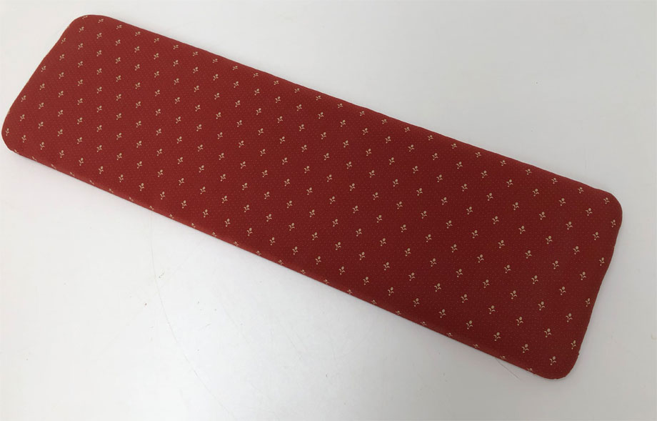 Kissen Polsterplatte Vorbank groß, Kundl rot, 38 Lagerstoffe preisgleich