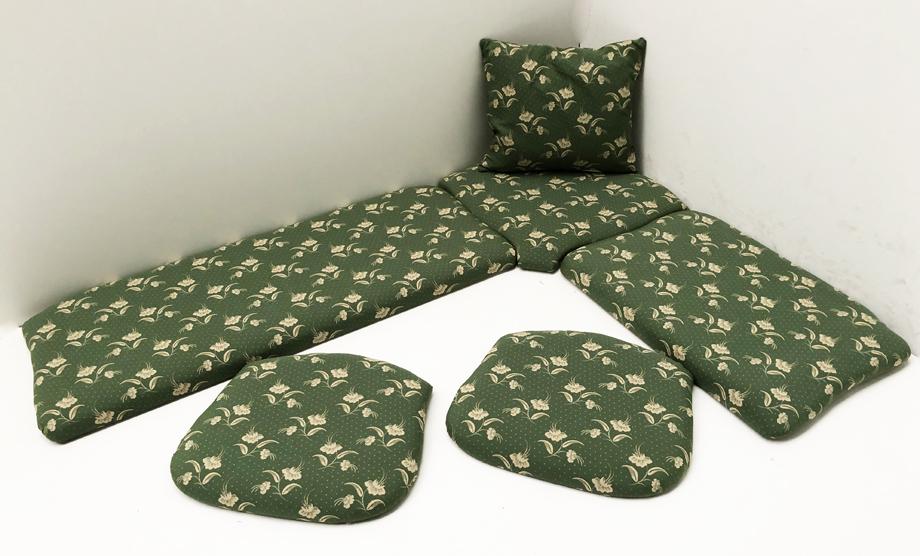 Kissensatz Polsterplatte Eckbankgruppe Amberg  Piccolo 165/125, Kössen grün