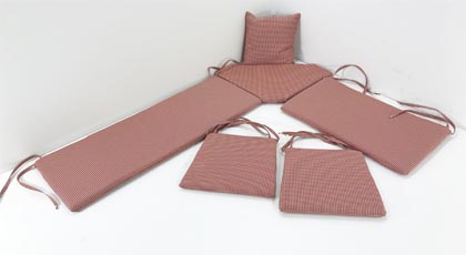 Kissensatz genäht Eckbankgruppe Provence 145/185 cm, Ausführung genäht abziehbar, TS-1679