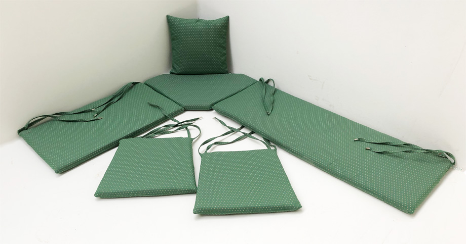 Kissensatz genäht Eckbankgruppe Provence 145/185 cm, Ausführung genäht abziehbar, TS-3858