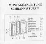 Aufbauanleitung Schrank 5-trg