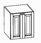 Unterschrank,  2 Holztüren, 60/58/72cm, (B/T/H)