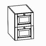 Unterschrank, 2 Auszüge, 2 Holzauszüge,  60/58/72 