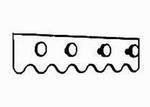 Hutablage ohne Kranz, 47/11,5/20 cm, (B/T/H)