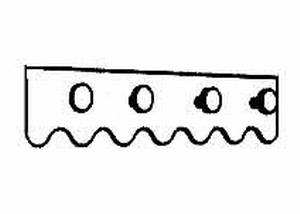 Hutablage ohne Kranz, 47/11,5/20 cm, (B/T/H)