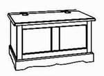 Truhe, 103/49/60 cm, (B/T/H)