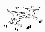 Tischgestell Standard, ohne Platte, 107/77/71 cm,