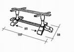 Tischgestell Standard, ohne Platte, 157/58/71 cm,