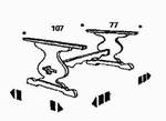 Tischgestell Standard, ohne Platte, 127/77/71 cm,