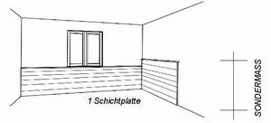 Wandverkleidung Raum, aus Brettern, Komplett mit Abschlussleisten, Höhe SONDERMASS - Preis pro qm