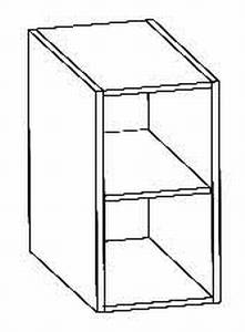 Unterschrankregal, 1 Fachboden, 15/58/72 cm, (B/T/