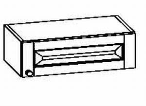 Oberschrank H 24, 1 Tür li - re, 45/33/24 cm, (B/T