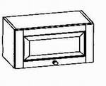 Oberschrank mit Klappe H 36, 90/(33/58)/36 cm, (B/