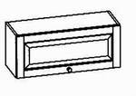 Abtropfschrank mit Klappe H 36, mit Abtropfbrett,