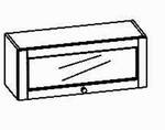 Abtropfschrank mit Klappe H 36, mit Abtropfbrett,
