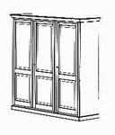 Schrank 3 Türig, 2 Fachboden, 2 Kleiderstange, 157