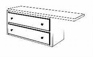 Innenschubkasten, für Schrank 2- trg BR 125cm, mit