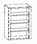 Fachböden für Schrank innen, 130/58/2,2 cm, (B/T/H
