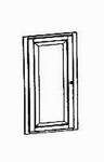 Türe Standard GLAS , B: 35         H:72
