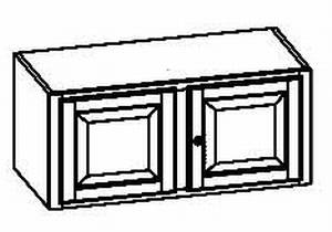 Element 2-trg 2 Holztüren H 44,5 1 Fachboden,  65/