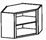 Eck-Element, 1 Fachboden mit Zahnleiste,  80/80/72