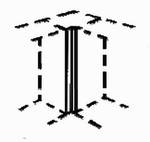 Verbindungsstück 5x5,  5/5/72 cm, (B/T/H)