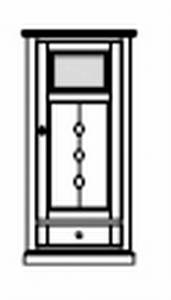 Highboard 1-teilig , 1 Tür mit Holz-Glasfüllung , 