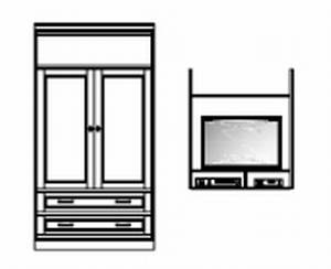 TV-Element 2-teilig , 2 Türen mit Holzfüllung , EI