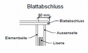 Blattabschluss