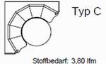 Rundbank Typ C, für Rundtisch Durchmesser 1100mm,