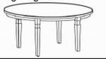 4 Fuß - Rundtisch Lugano