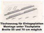 Tisch Einlegeplattenbeschlag mittige Einlegeplatte