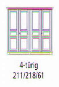 Schrank Trient 4-trg. Höhe 216 cm