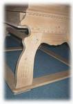 Detail zu Jogl-Tisch Landau 120/120 mit Schubladen, Schnitzerei gegen Aufpreis