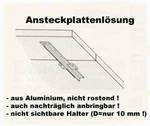 Ansteckplatte Ahorn 40/120/3,8 cm 