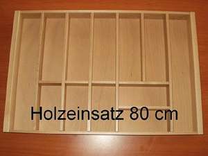 Besteckeinsatz aus Holz 80 cm