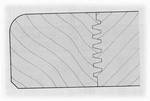 Tischplatte Esche 120/120 cm, 38 mm massiv