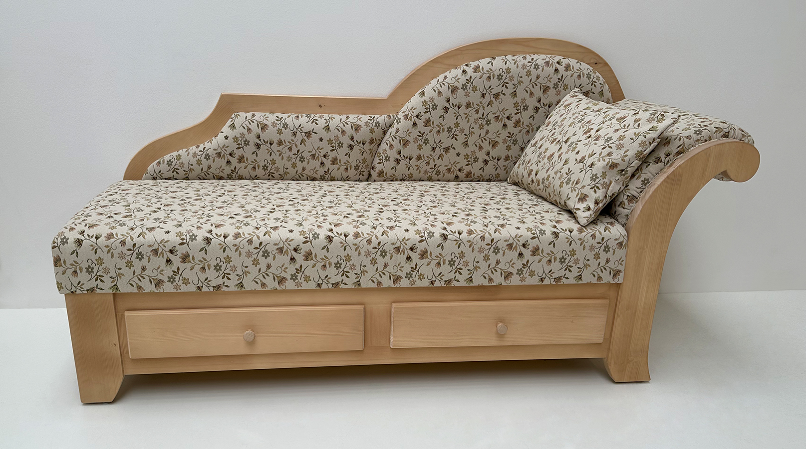 Recamiere Chaiselongue MITTENWALD, gerader Rücken, Mülheim beige