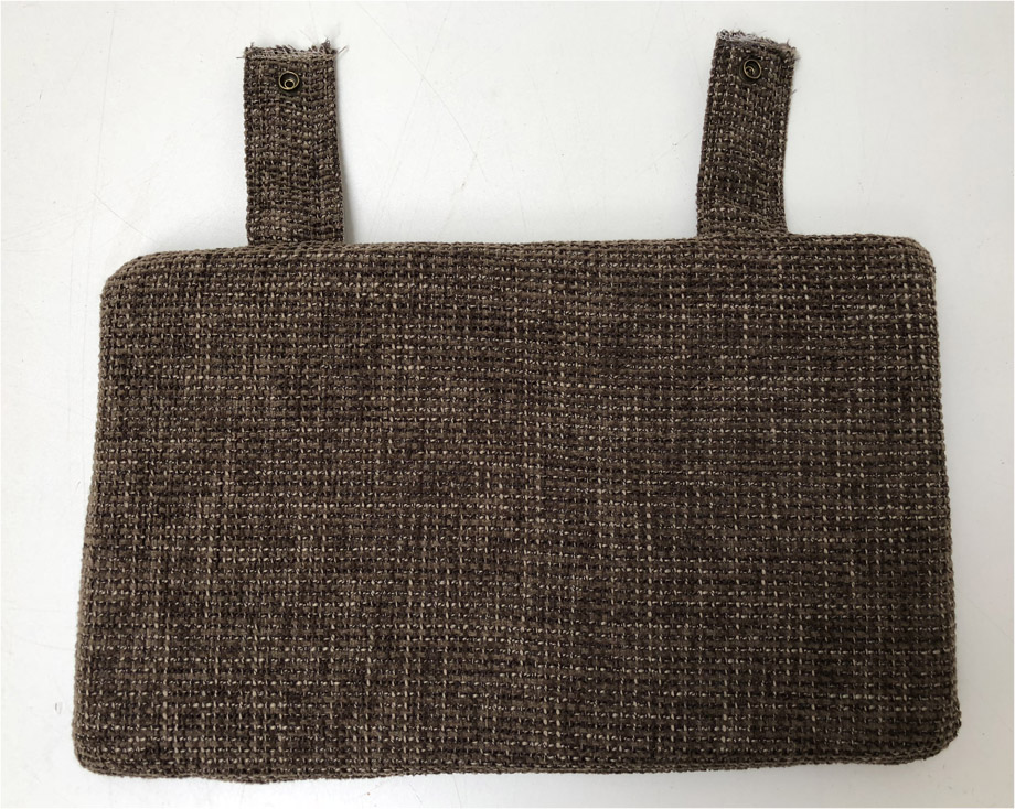 Polstersatz EKA Eckbankgruppe  Rückenkissen,  Befestigung Rückenpolster mit Laschen Wendedruckknopf