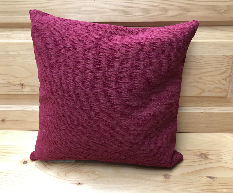 Federkissen, Kissen genäht 40/40 cm, Pöchlarn Uni bordeaux 56 , 38 Lagerstoffe preisgleich !