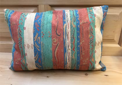 Federkissen, Kissen genäht 40/60 cm, Pocking bunt, 38 Lagerstoffe preisgleich !
