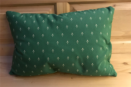 Federkissen, Kissen genäht 40/60 cm, Kundl grün, 38 Lagerstoffe preisgleich !