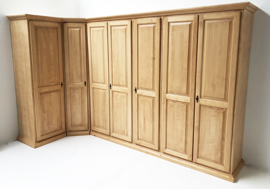Schrank Firenze 7-trg. Eckkleiderschrank, Sonderanfertigung 145/230 cm, Höhe 209 cm