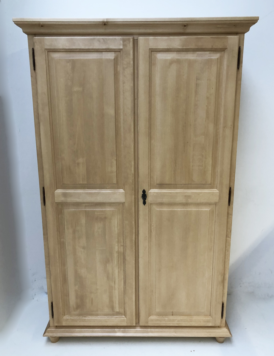 Schrank Firenze Füssen mit Kugelfuß, 2-trg. Sonderbreite 120 cm, Höhe 195 cm