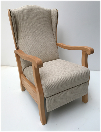Fernsehsessel TV-Sessel Inzell Ohrenbackensessel, Natura beige 802