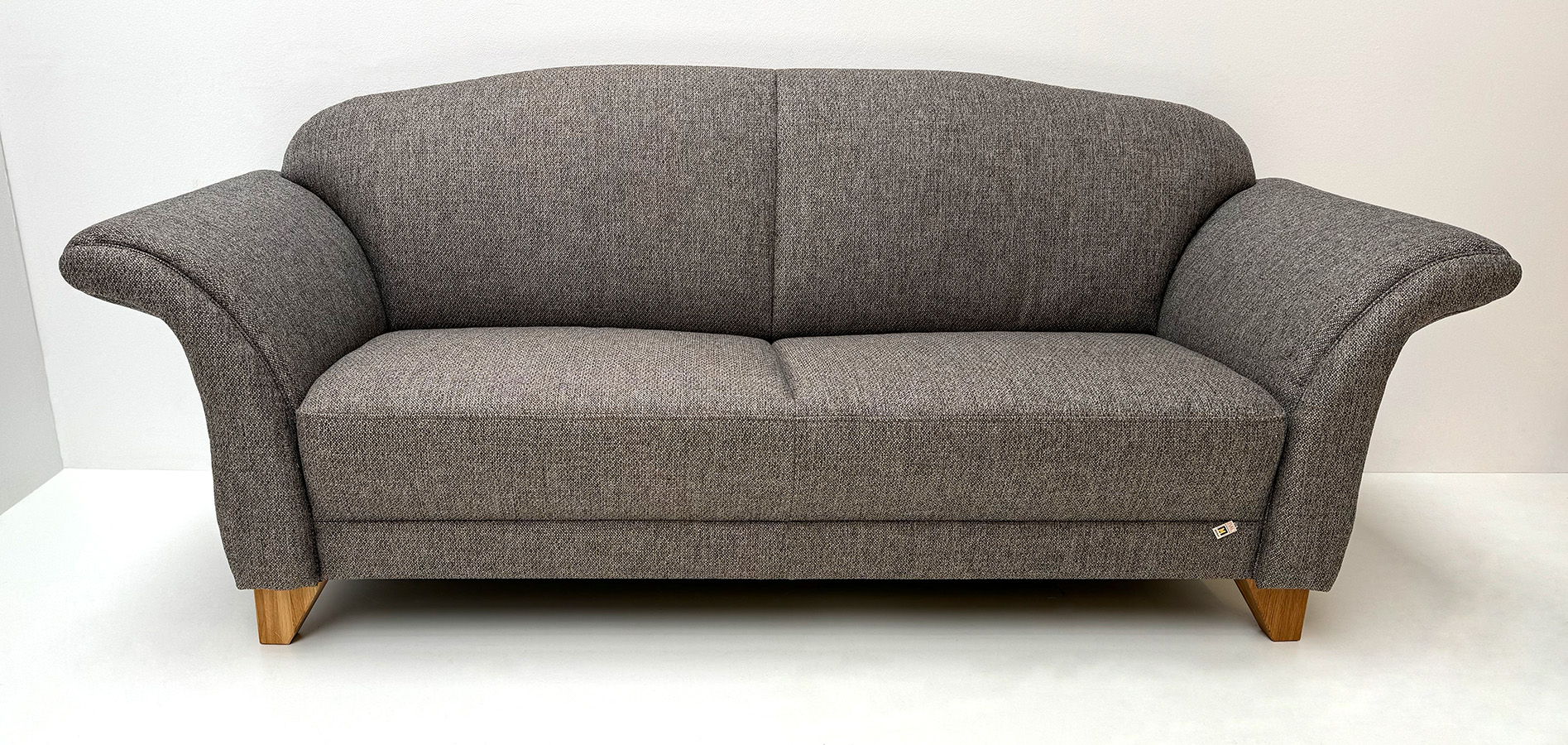 Polstersofa Davos 440-33, 3-Sitzer, Länge 212 cm, Füße F205 Eiche geölt, Stoff 626/09