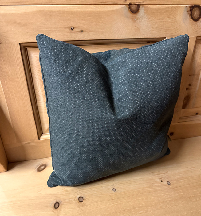 Federkissen, Kissen genäht 40/40 cm mit Reissverschluss, Stoff TS-3019, Landleben uni grau