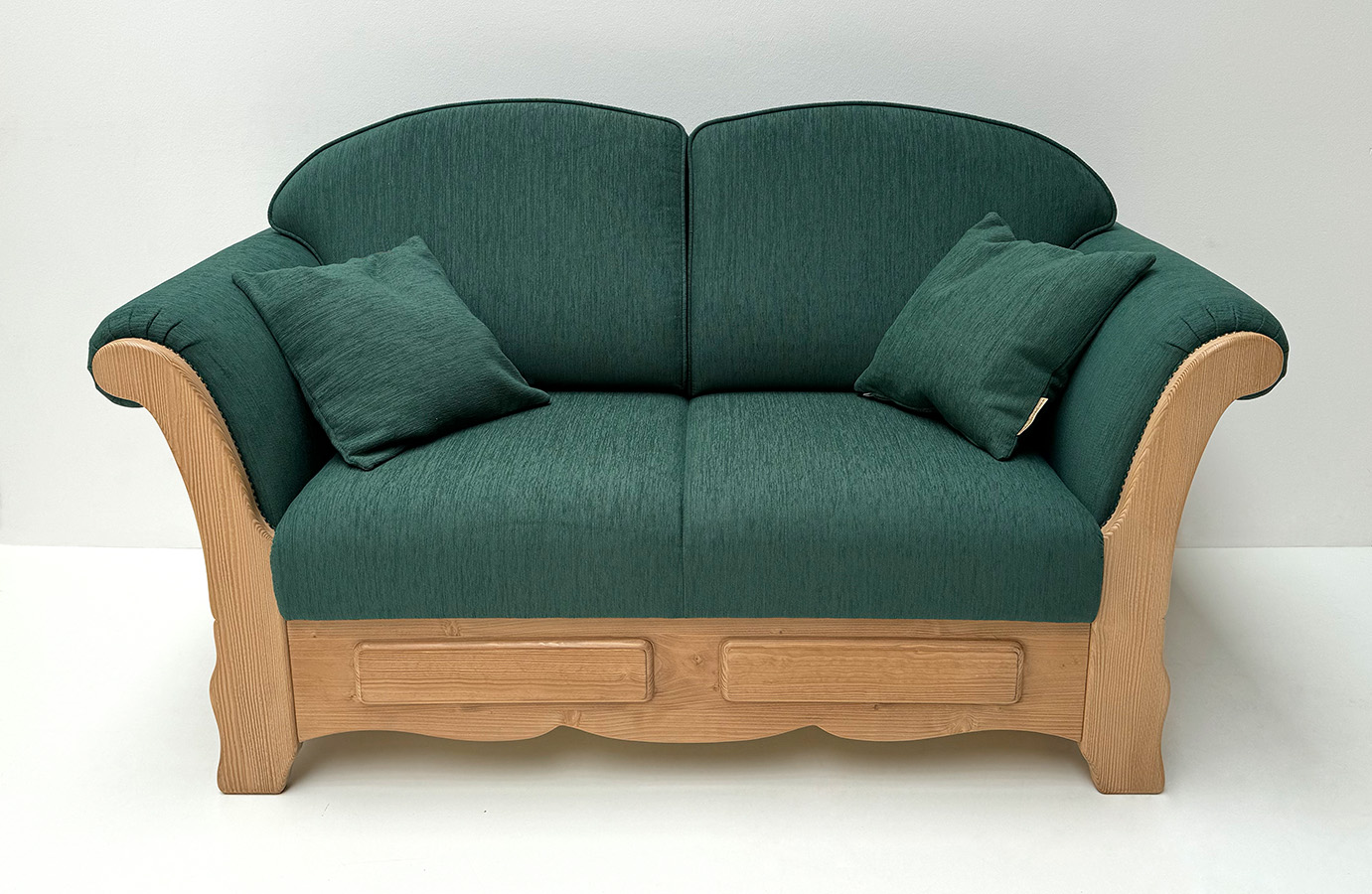 Sofa Sterzing, 160 cm, Armteile fest, Waidhofen grün