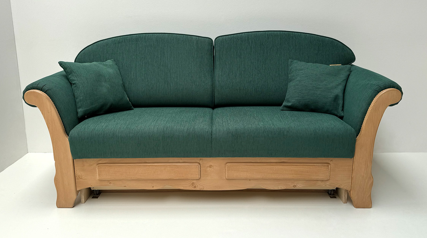 Sofa Liege Sterzing Achensee, mit Bettfunktion, Waidhofen grün