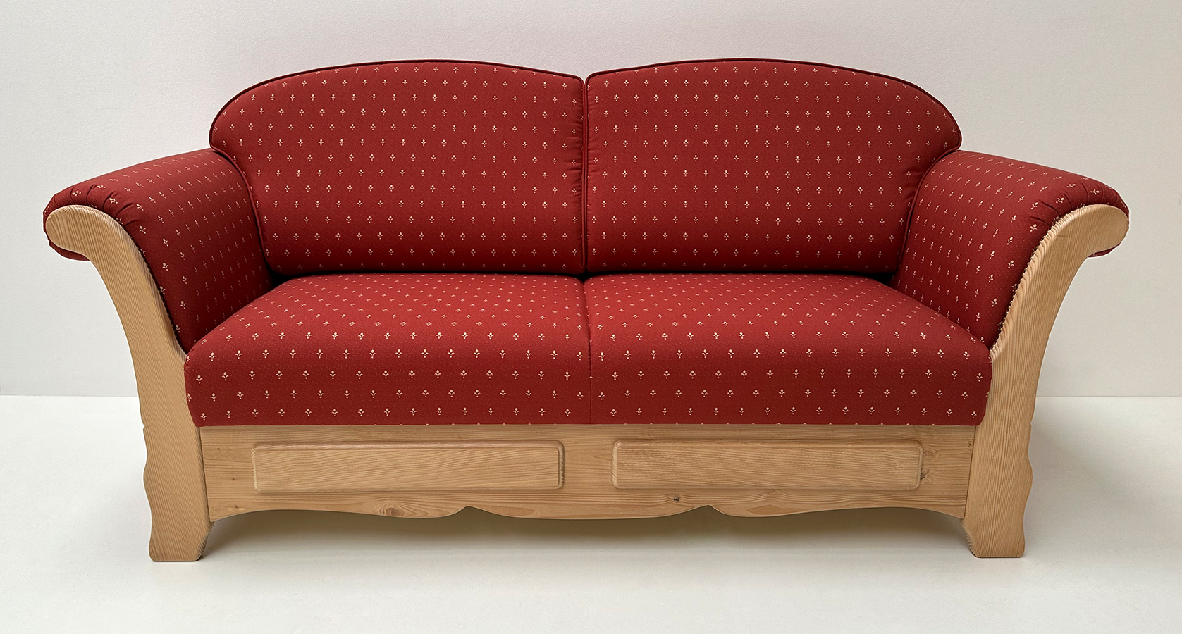 Sofa Sterzing, 190 cm, Armteile fest, Kundl rot